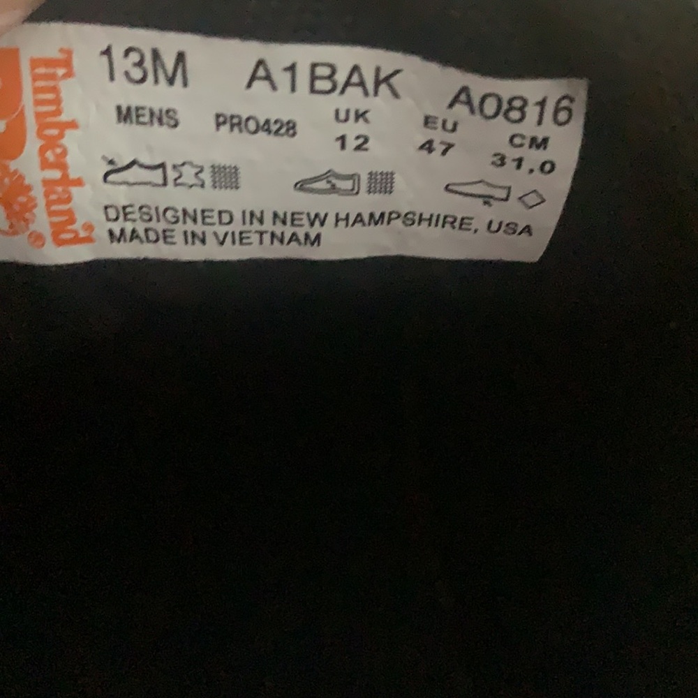 Like new men’s Timberland pro chukka - Picture 6 of 8